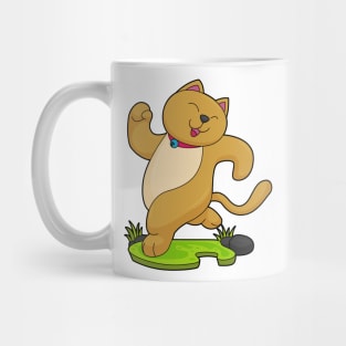 Cat with Choker at Running Mug